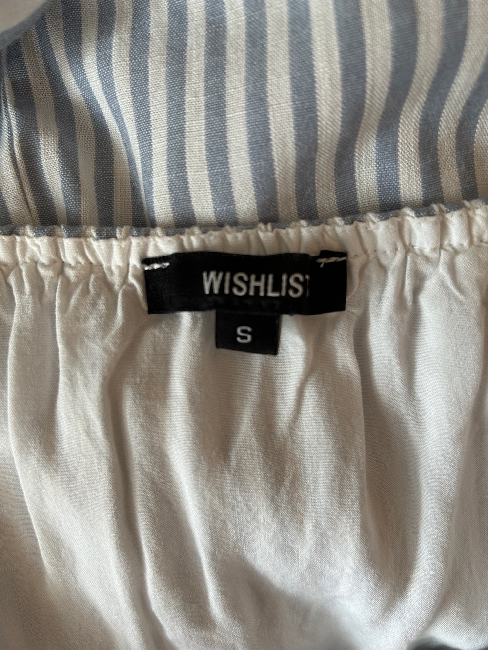 Wishlist Blue and White Striped Tiered Maxi Dress size S - Picture 10 of 11